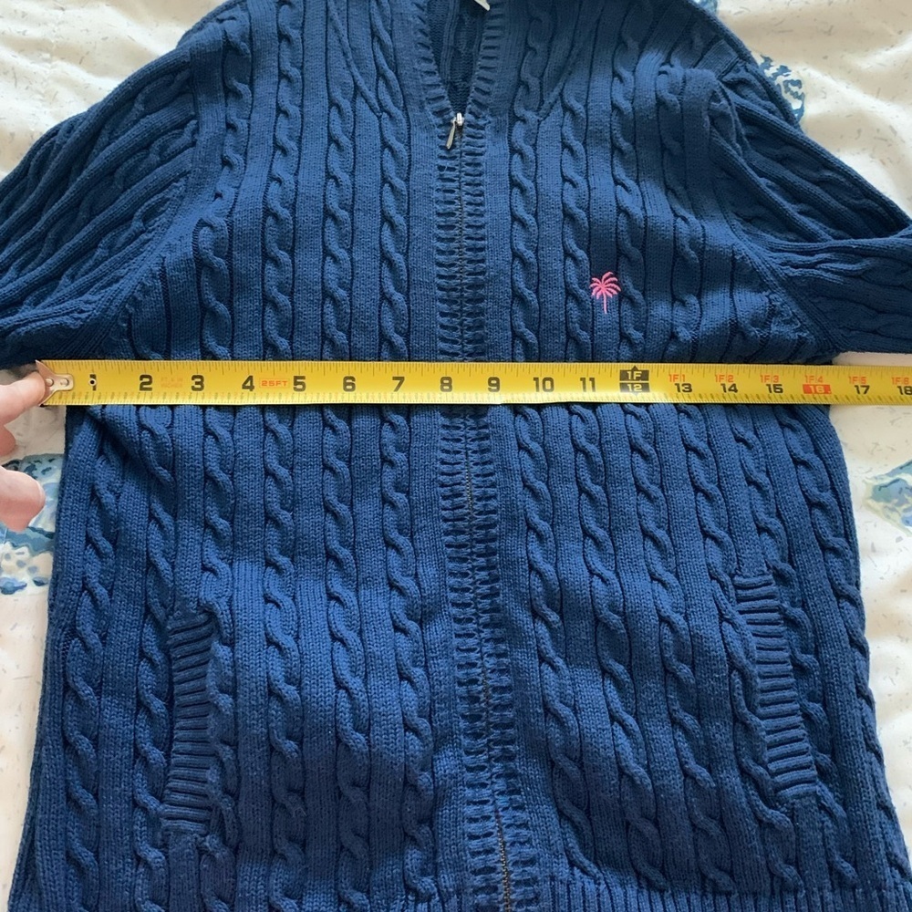 Lilly Pulitzer Blue Full Zip Hoodie size Medium - Picture 6 of 7